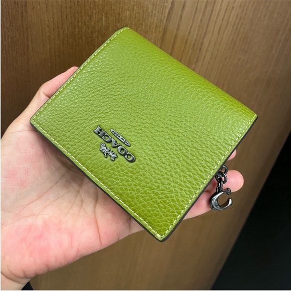 Coach Pebble Leather Snap Wallet #C2862 - Picture 2 of 9